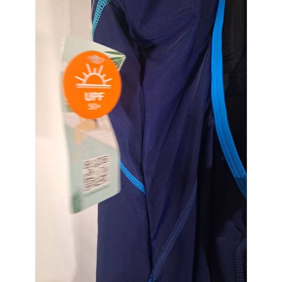 Beautyin Womens Bathing Suit One Piece Navy Unitard Size Medium NEW with tags - Picture 3 of 4